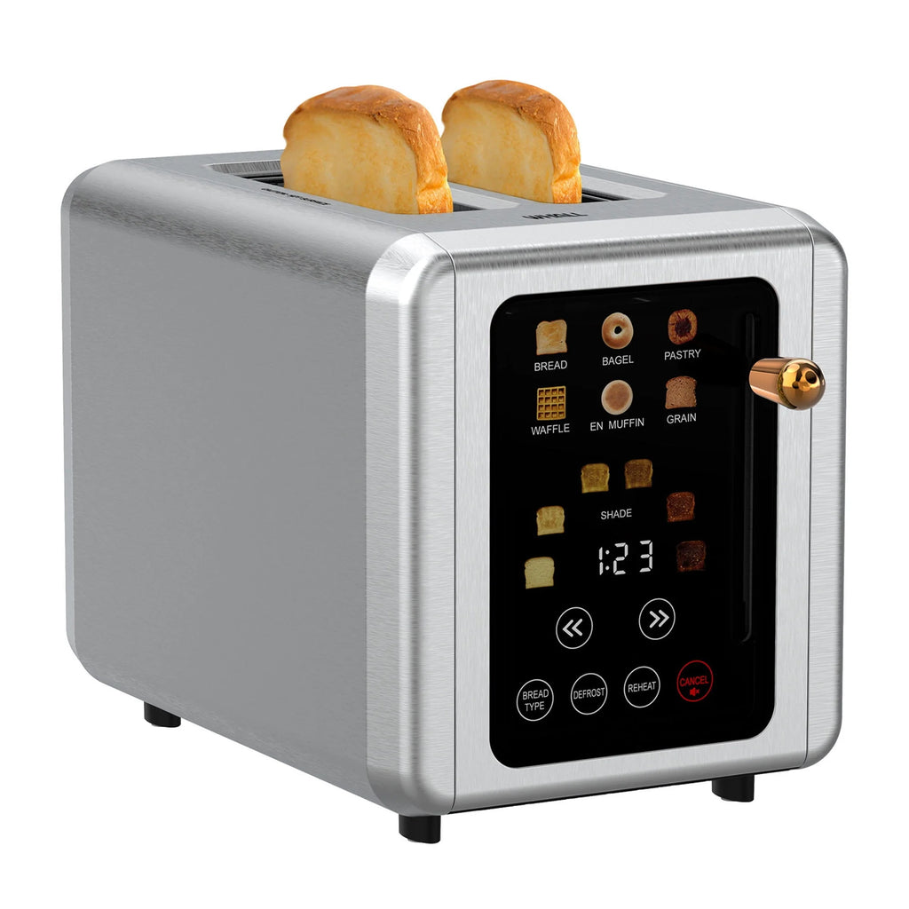 2 Slice Stainless Steel Touchscreen Toaster with Wide Slot K4579