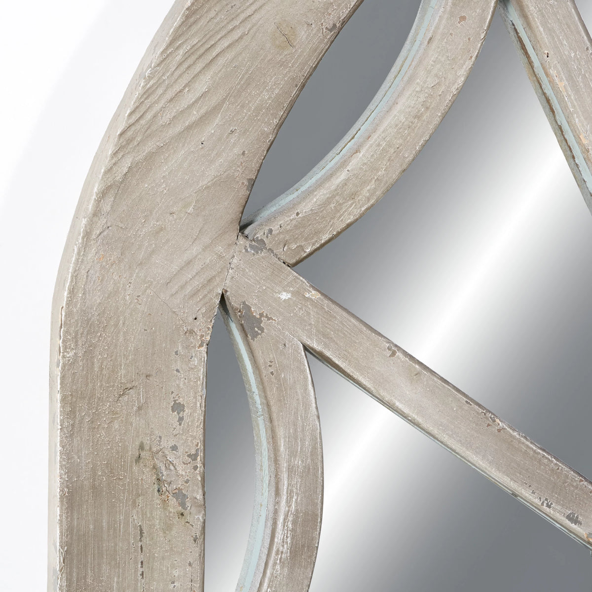36" x 44" Cream Arched Top Wall Mirror P35791