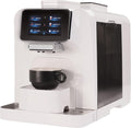 Super Automatic Espresso Coffee Machine with Milk Jug, Built-in Small Refrigerator, Controlled by WIFI Connection (White) V1276