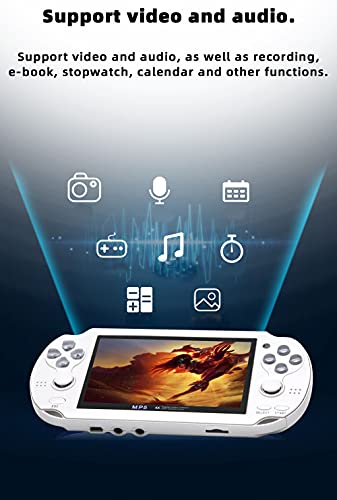 Handheld Game Console 4.3 inch Double Joystick 8GB 2200 Retro Game Portable Black E45234