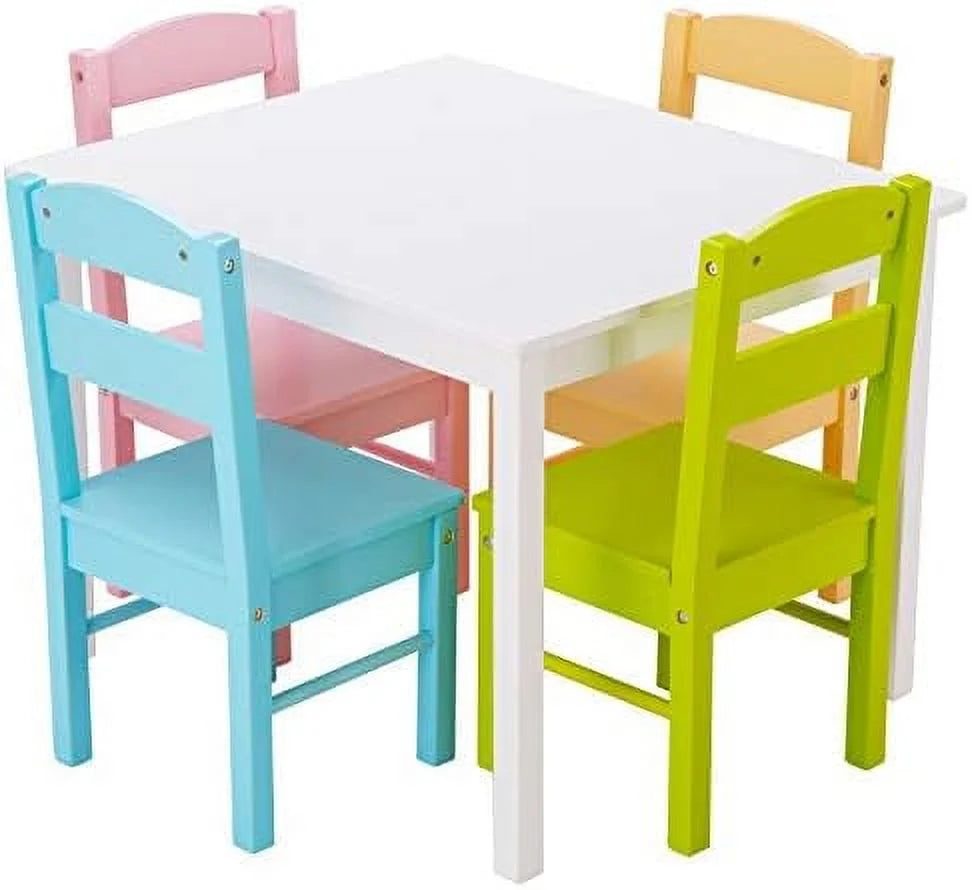 5 Piece Wood Table and Chair Set C54509