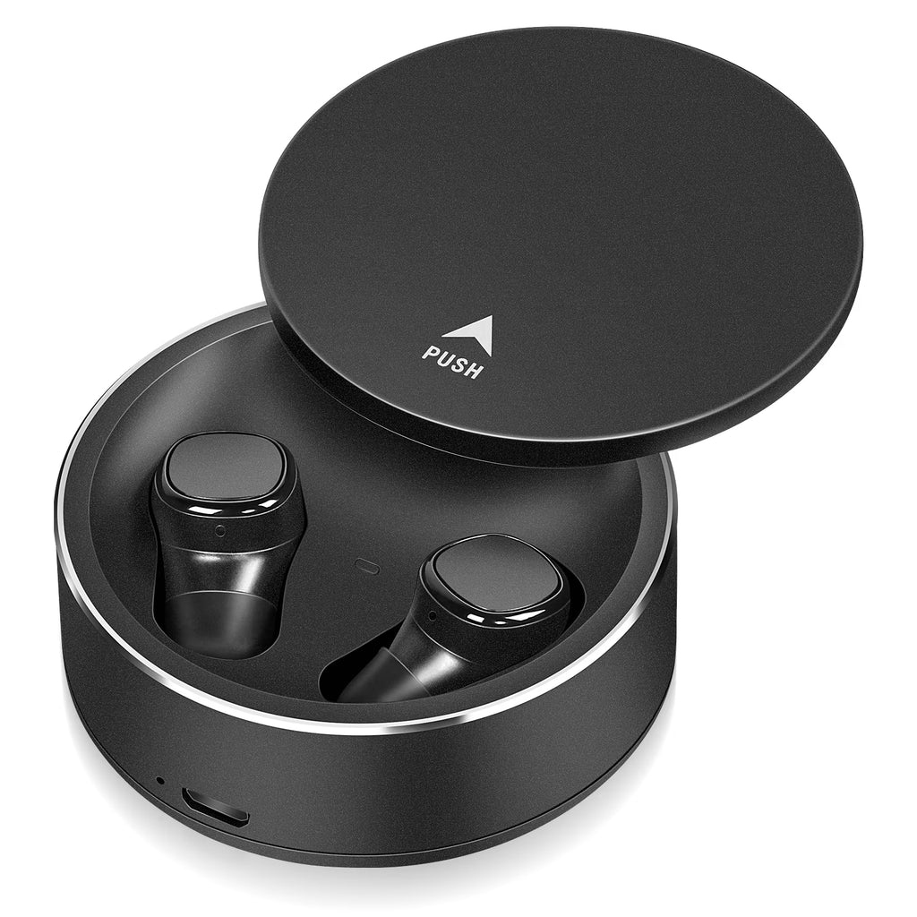 True Wireless Earbuds IPX5 Waterproof with Mic Bluetooth Headphones - Black G292405