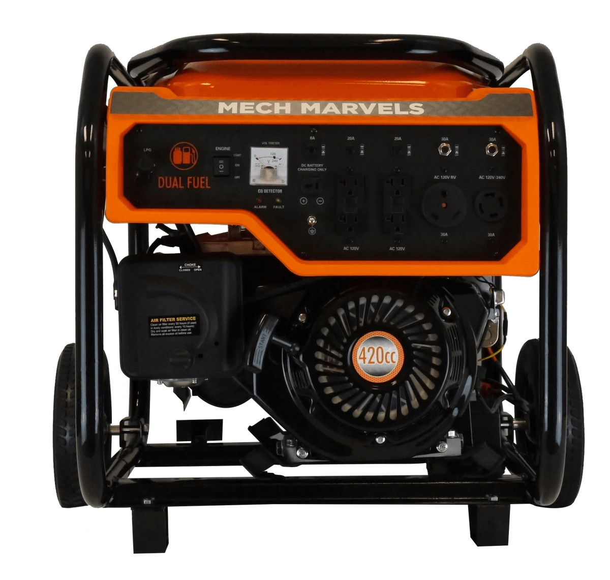 9000 Watt Dual Fuel Portable Power Generator B730