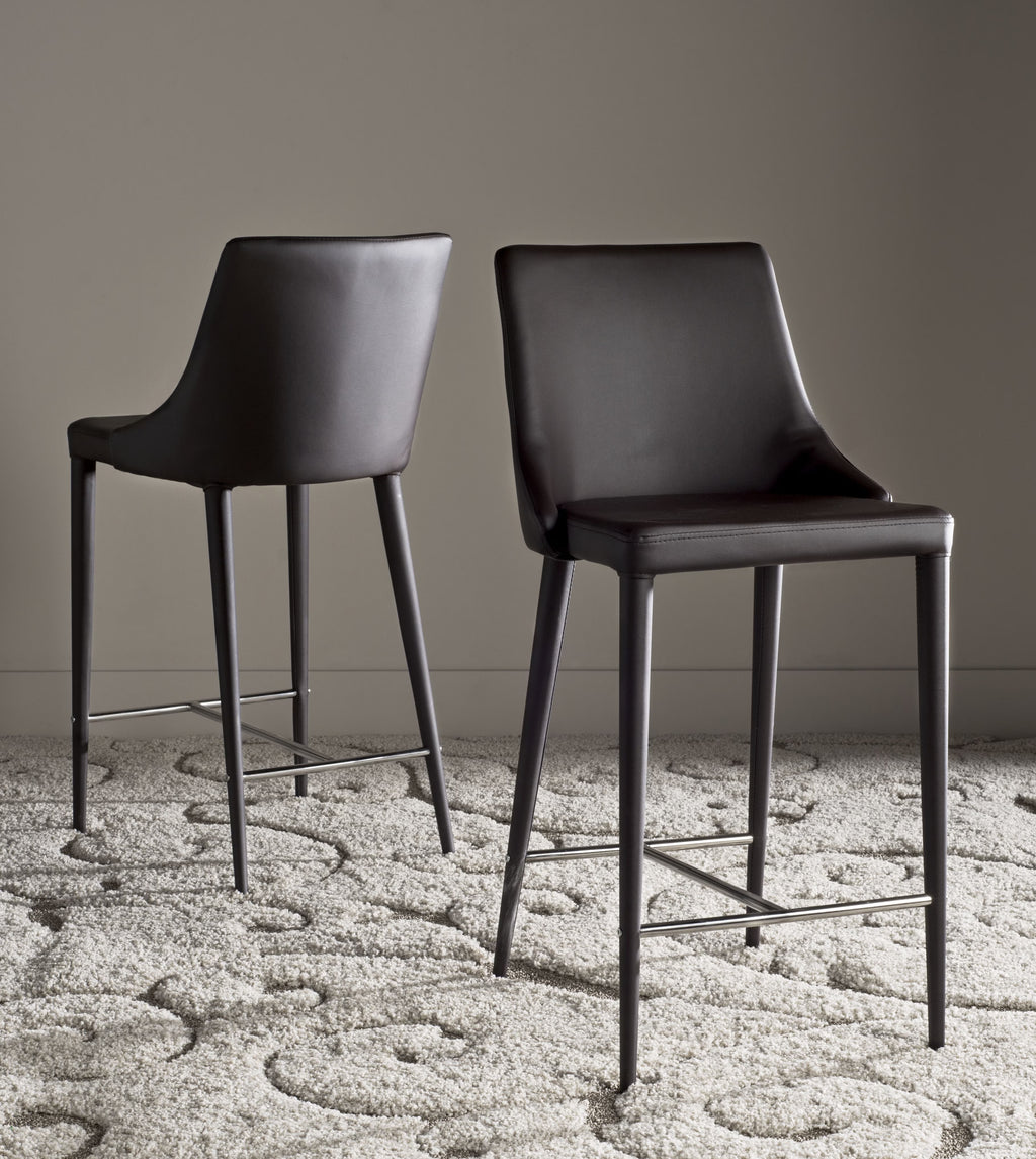 Contemporary Glam Counter Stool with Footrest V413214