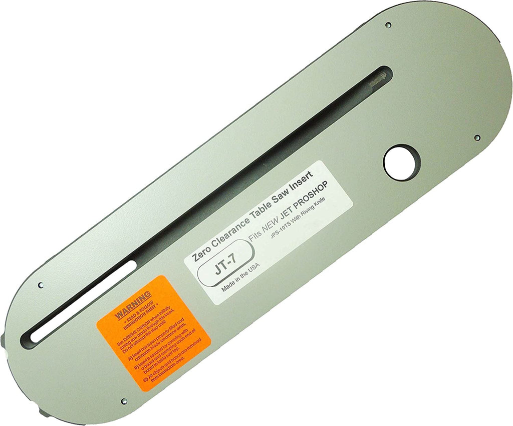 Zero Clearance Blade Insert for Jet Proshop Table Saw T330