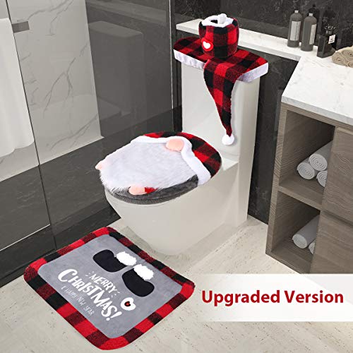 Set of 5 Toilet Seat Cover and Rug Set R1498