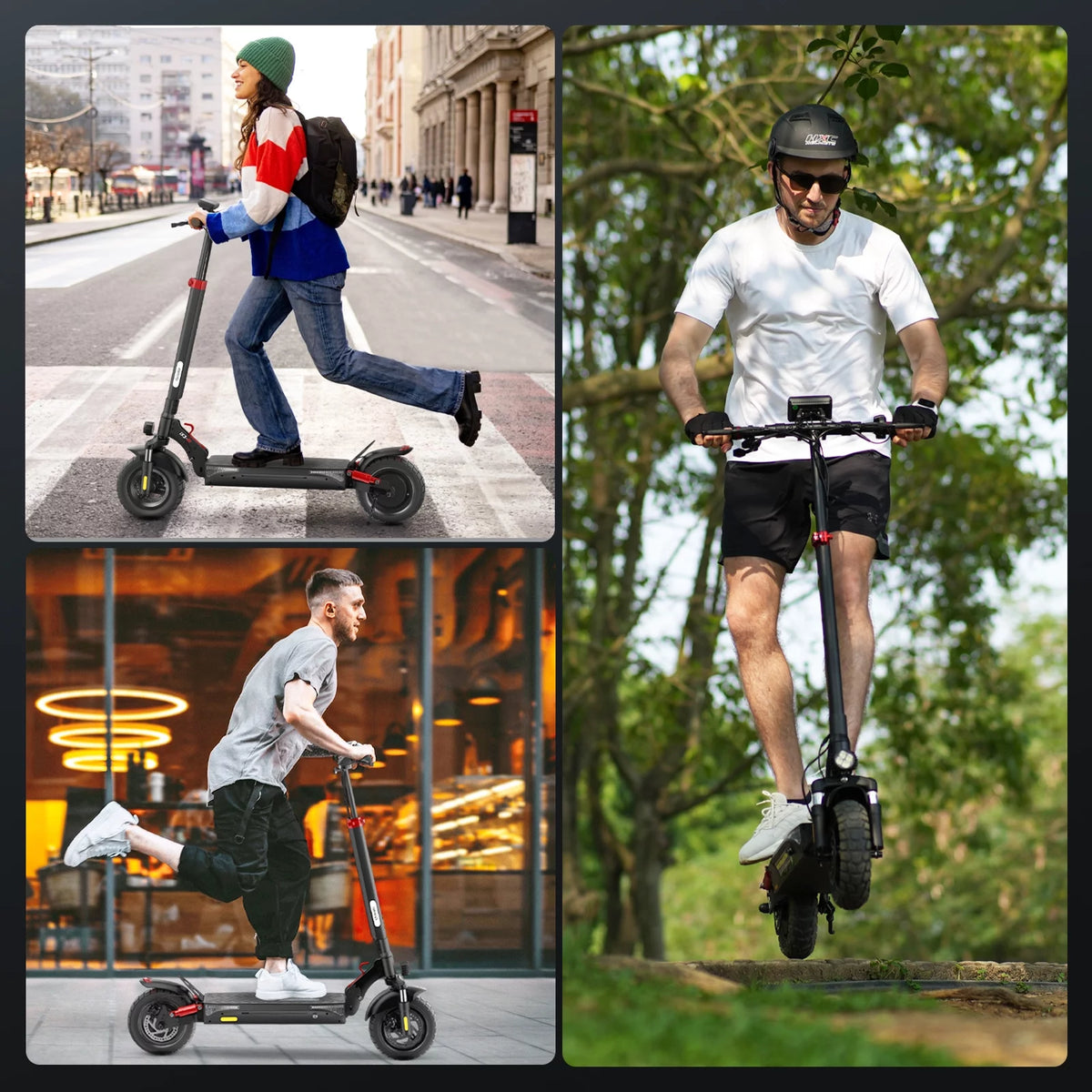 800W Electric Scooter, 25 MPH, 25Miles Range, Dual Brake, Folding Scooter L1056