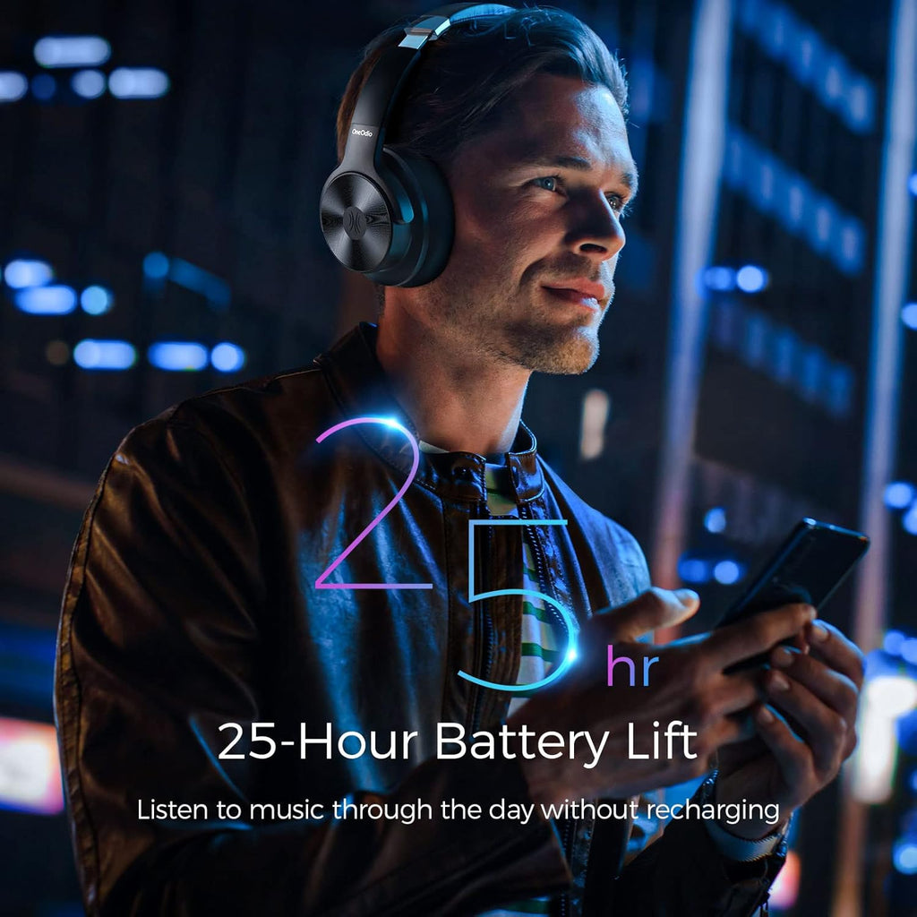 Active Noise Cancelling Wireless Wired Over Ear Headphones A43081