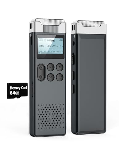 80GB Digital Voice Activated Recorder with Playback H1951