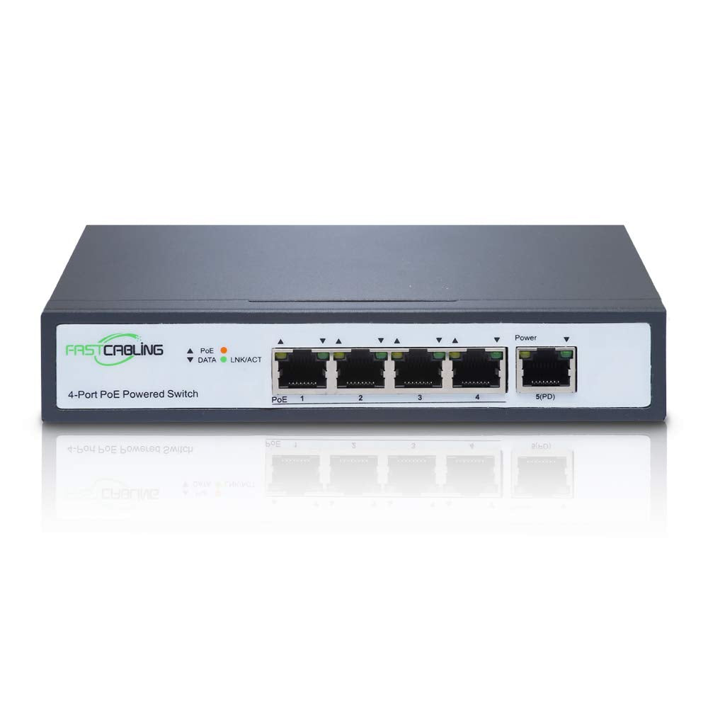 PoE Powered Switch, PoE+ Extender, 71W Passthrough Power Y72651