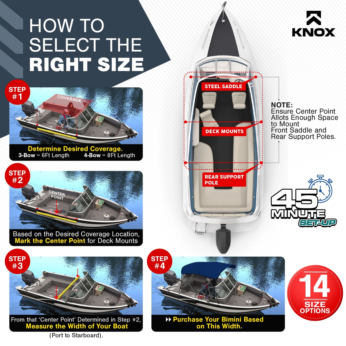 Navy Blue 3-Bow Bimini Top for Boats with Storage Boot Y2291