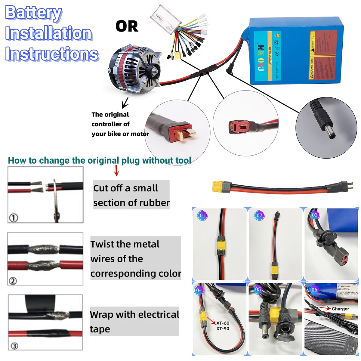 48V 10Ah Ebike Battery with Charger J52038