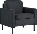 Dark Gray Upholstered Accent Chair H191