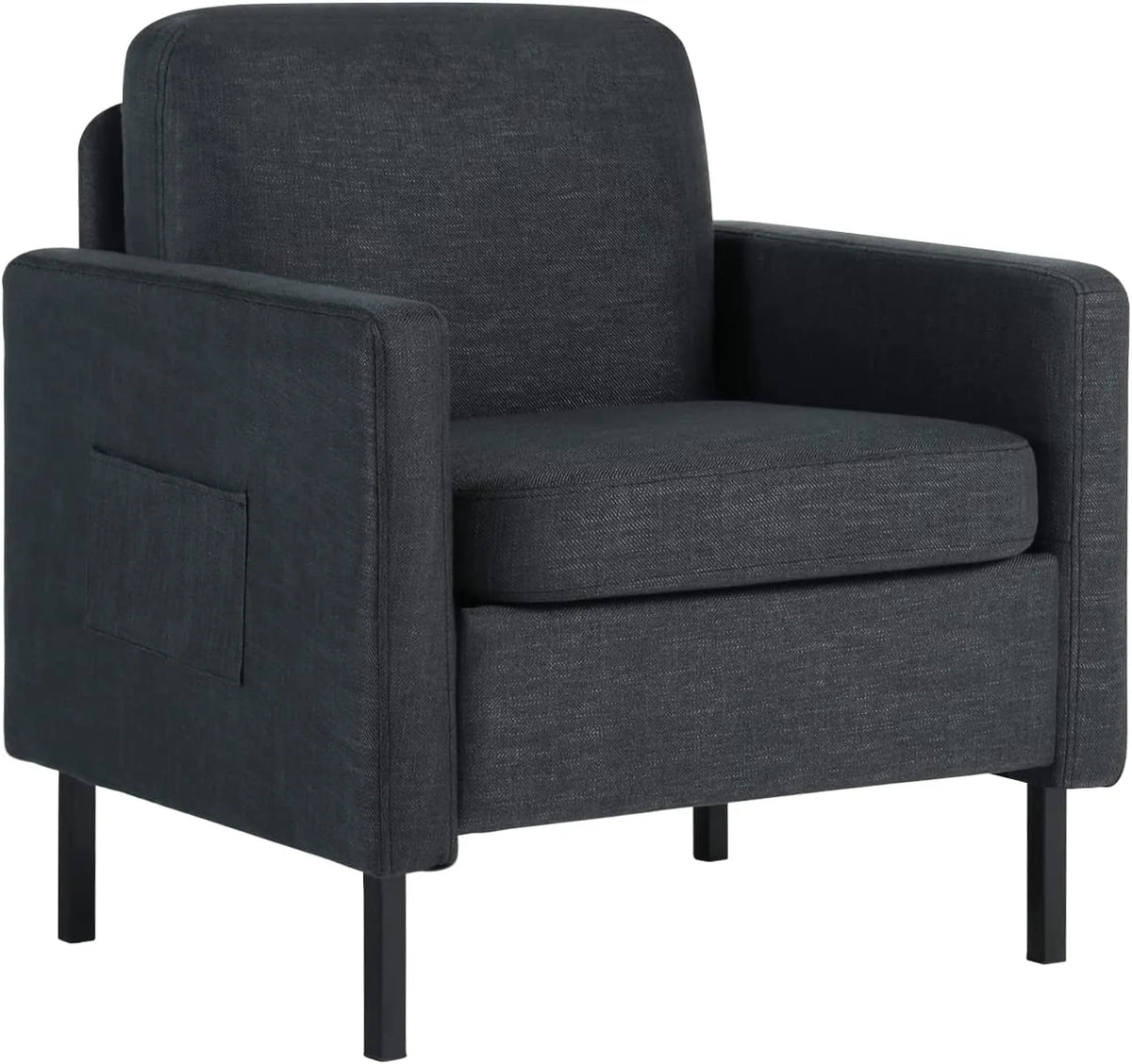 Dark Gray Upholstered Accent Chair H191