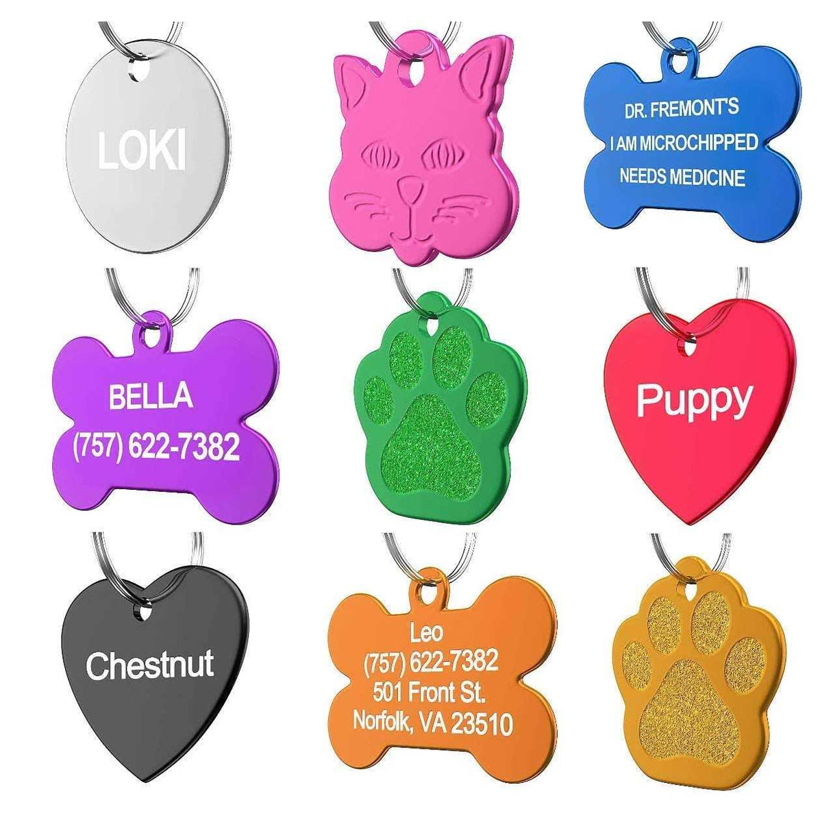 Custom Pet ID Tag C927184