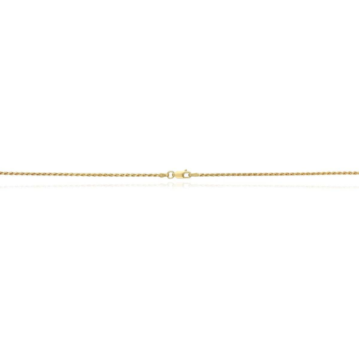 18K Yellow Gold Over Silver Rope Chain Necklace 16"-24" A532208