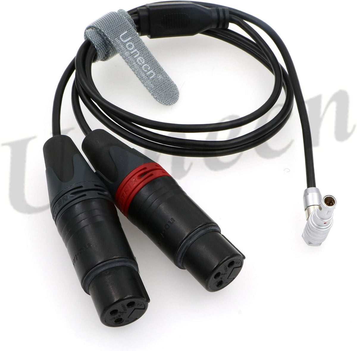 Two XLR 3 pin Female to Right Angle 5 pin Male Audio Cable Pack of 2 C64706