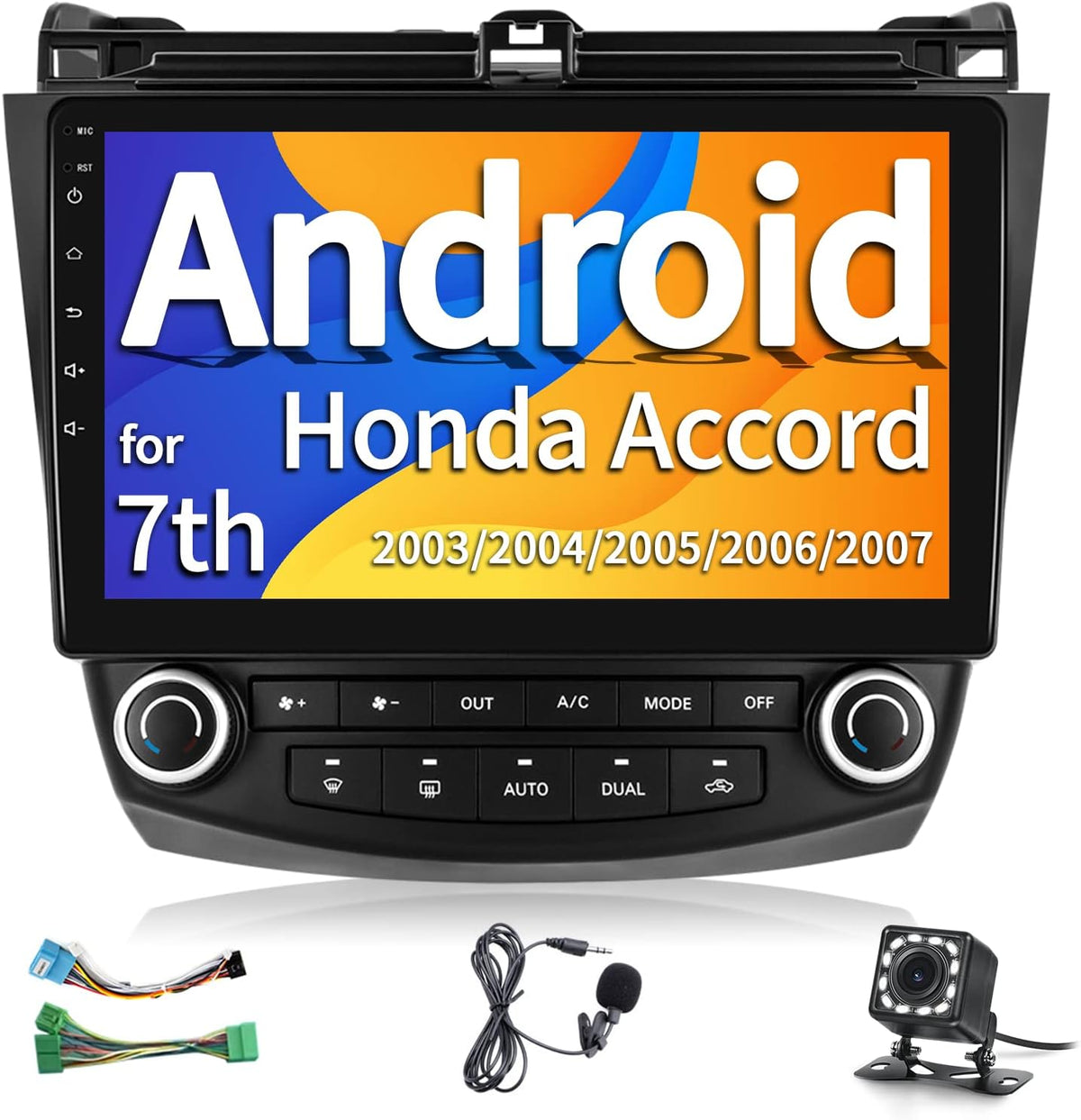 10 inch Touch Screen Car Radio Stereo for Honda Accord 7th 2003-2007 D8961
