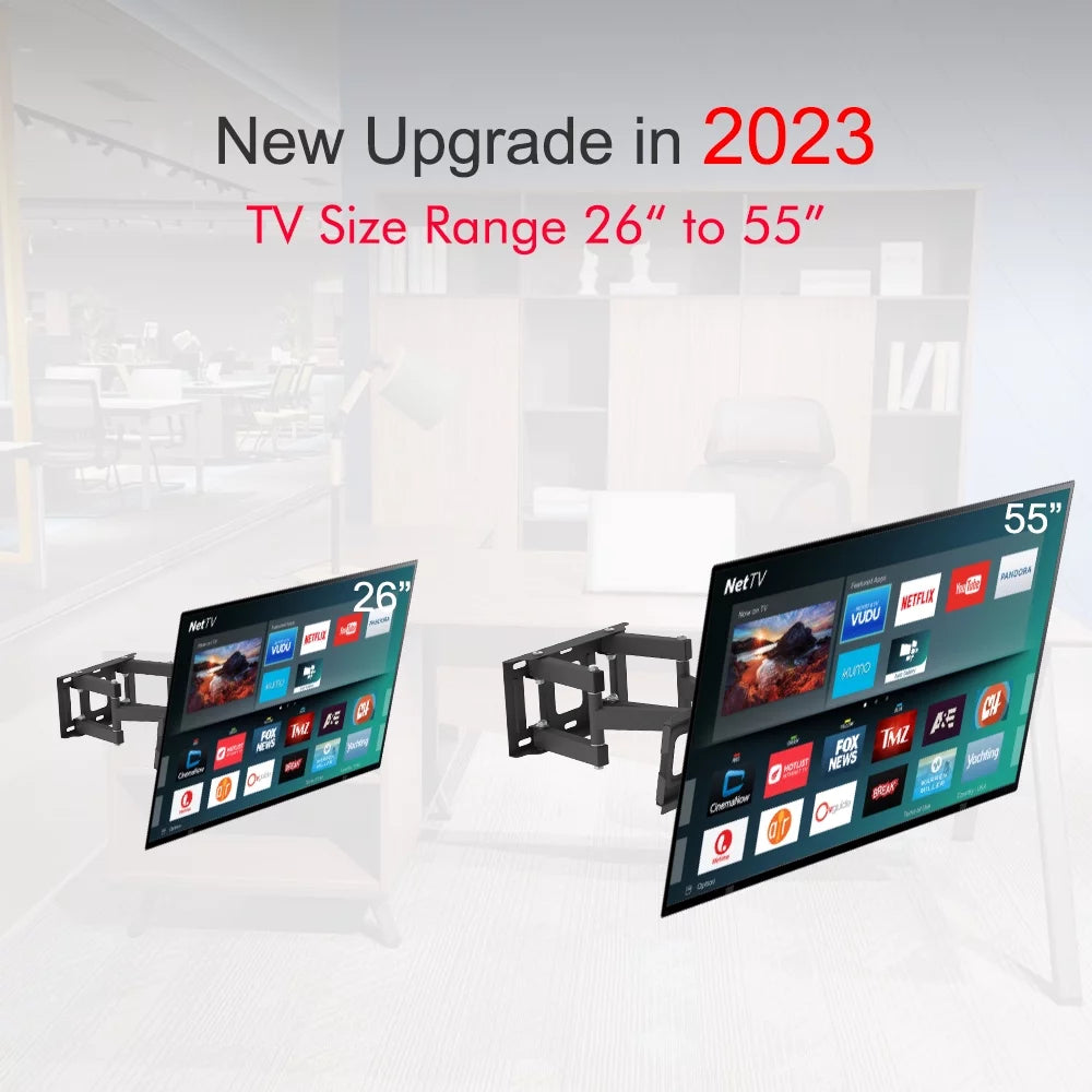 26-55" Black Swivel TV Wall Mount Bracket C621277