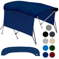 Navy Blue 3-Bow Bimini Top for Boats with Storage Boot Y2291