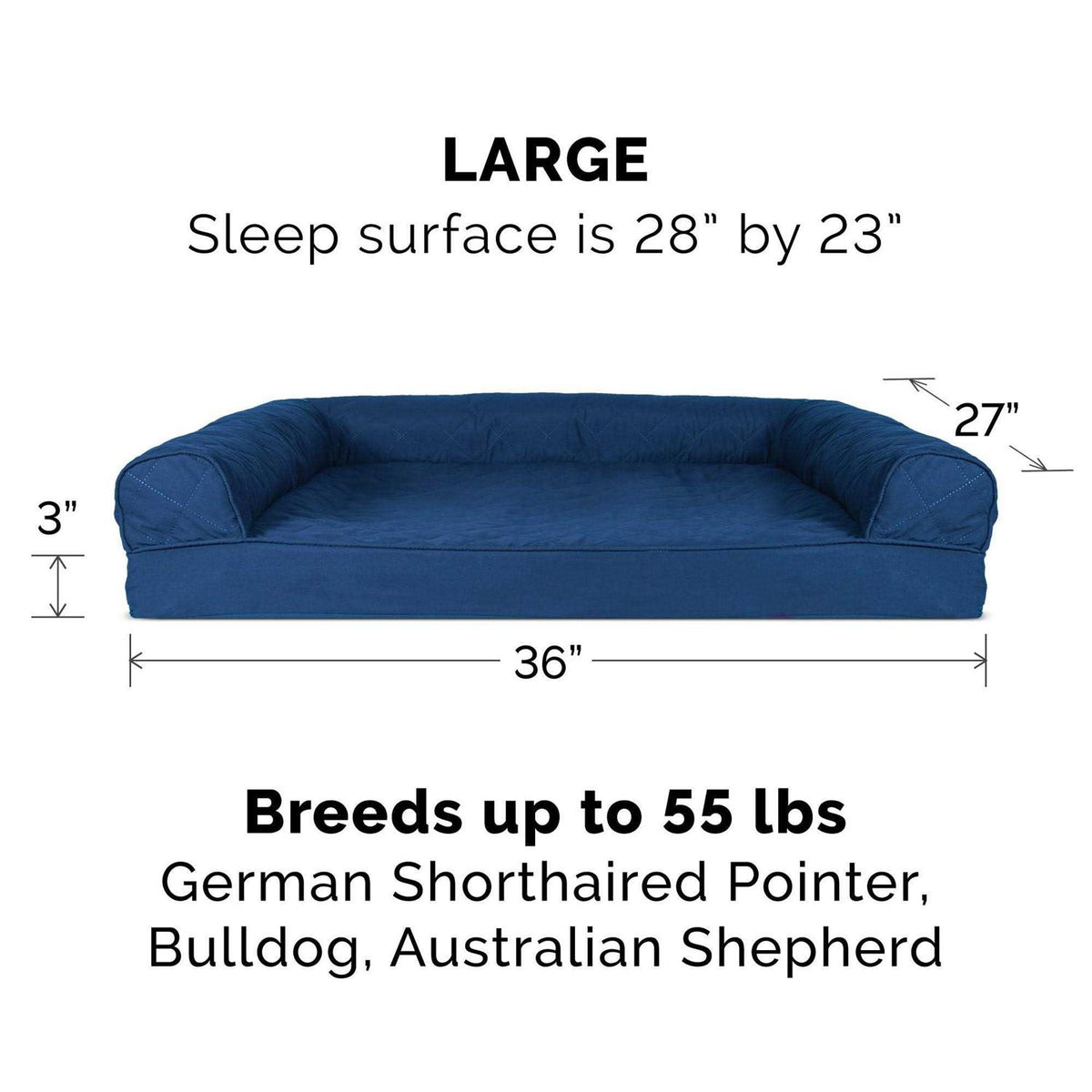 Quilted Sofa Dog Bed T12823