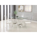 Acrylic High-Back Upholstered Side Chair, Set of 2 V68075