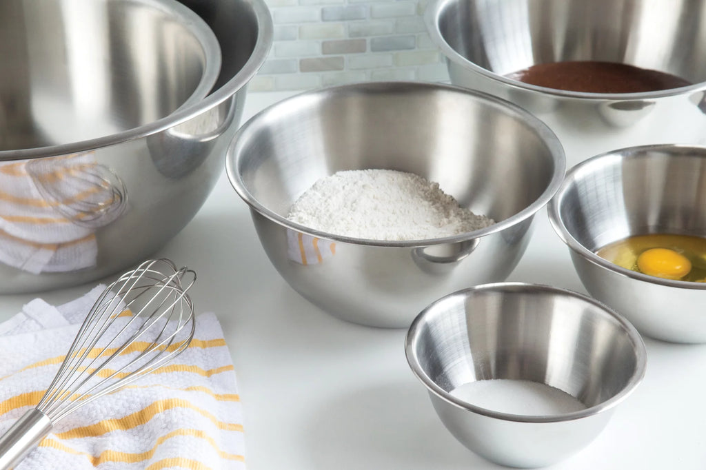 6-Piece Stainless Steel Mixing Bowls Set E117