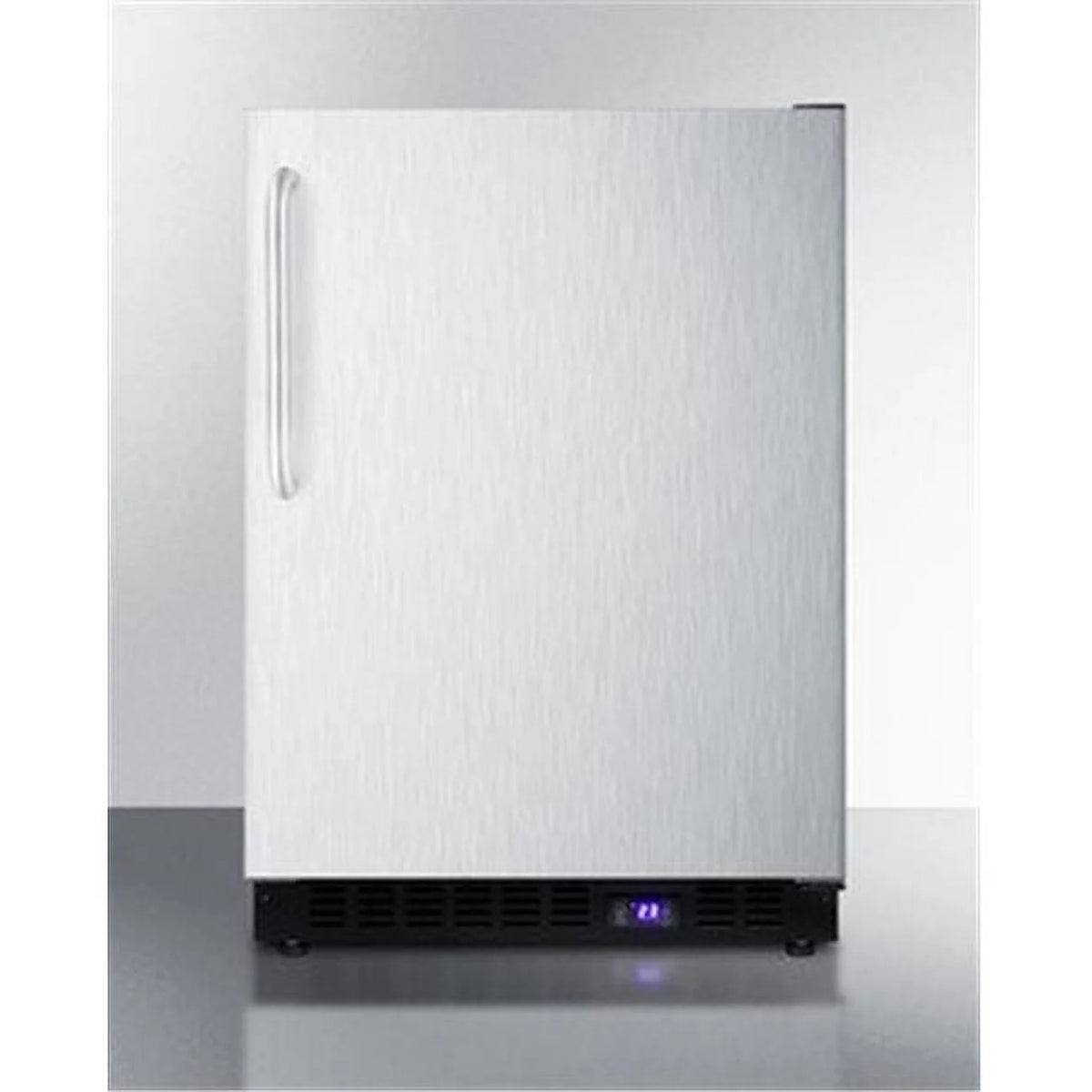 Black Freestanding Upright Counter Depth Freezer D6369