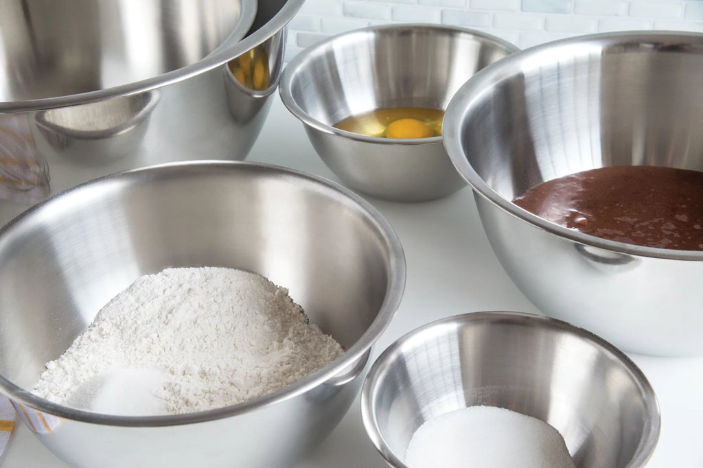 6-Piece Stainless Steel Mixing Bowls Set E117