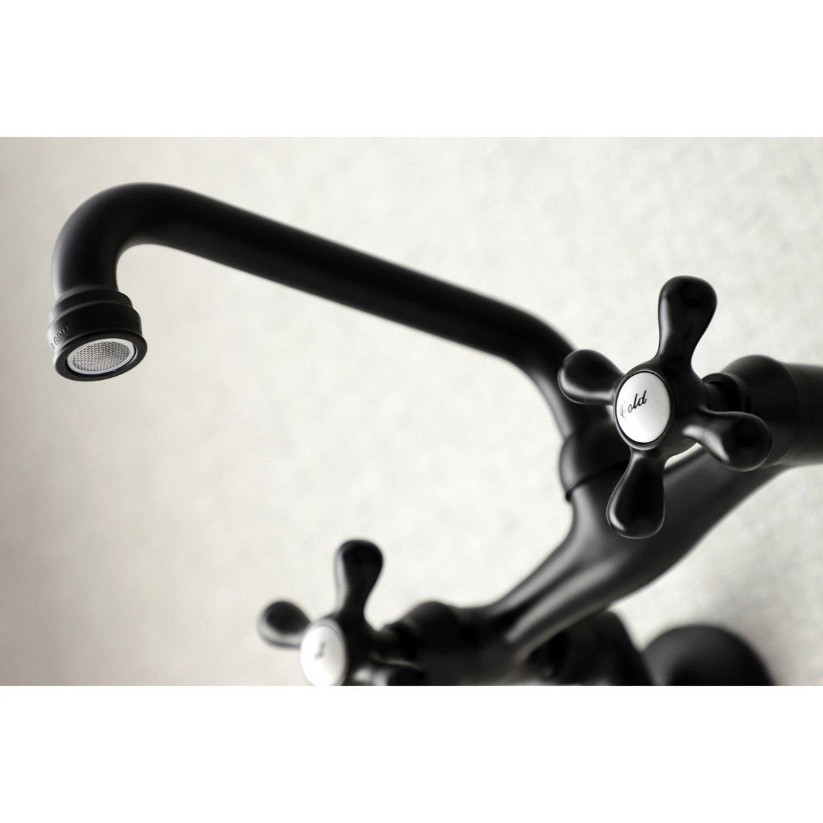 Polished Nickel Two Handle Wall Mount Kitchen Faucet K201305