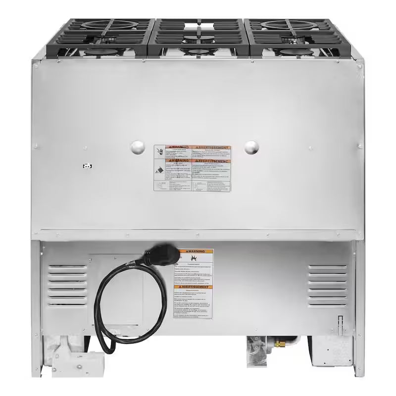 5.1 cu. ft. Dual Fuel Smart Range with 6-Burners in Misty Blue O912