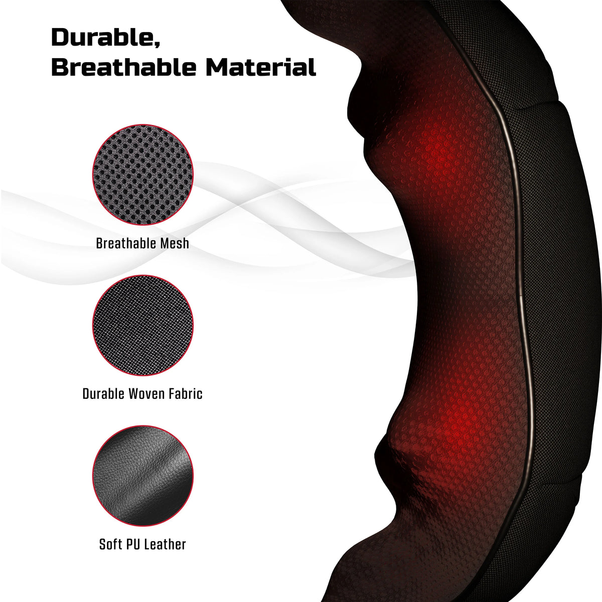 Cordless 3D Shiatsu Neck and Back Massager with Heat Z3474
