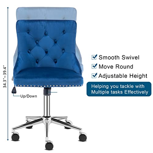 Pink Velvet Office Chair E836