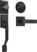 Matte Black Heavy Duty Door Lock Set with Deadbolt, Pack of 2 F479525