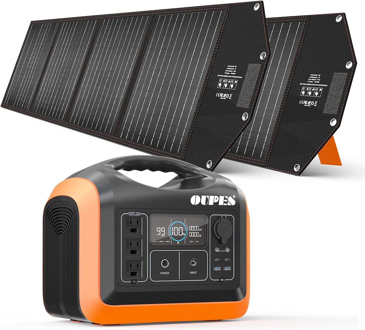 Portable Power Station 600W with 100W Panel N9953