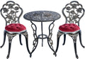 5-Piece Cast Aluminum Patio Bistro Table Set U298420