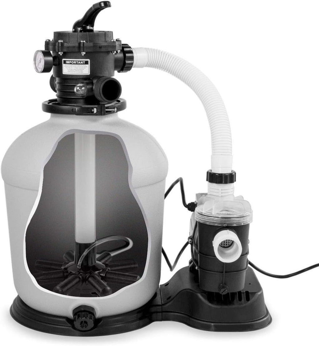 16" Sand Filter 3/4 HP Pool Pump with Timer Above Ground Pool Set K776