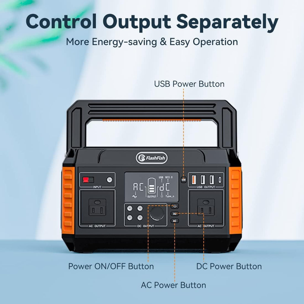 560W Portable Power Station, 520Wh/140400mAh Lithium Battery Pack with AC Outlets V791580