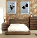 Solid Wood King Bedroom Set 3pcs Z98553