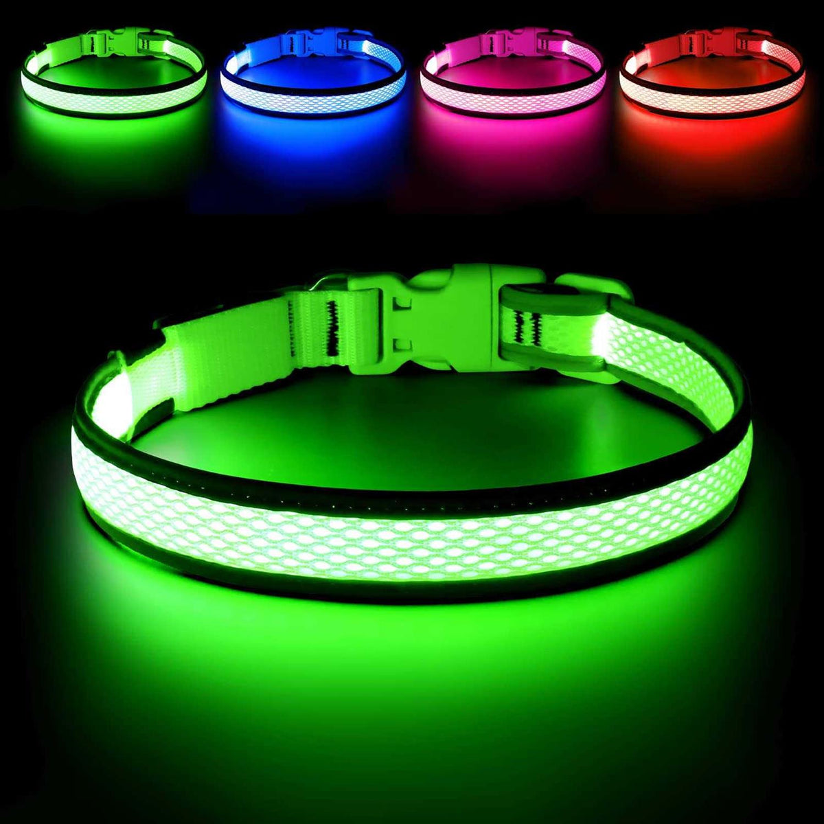 USB Rechargeable LED Dog Collar S14230
