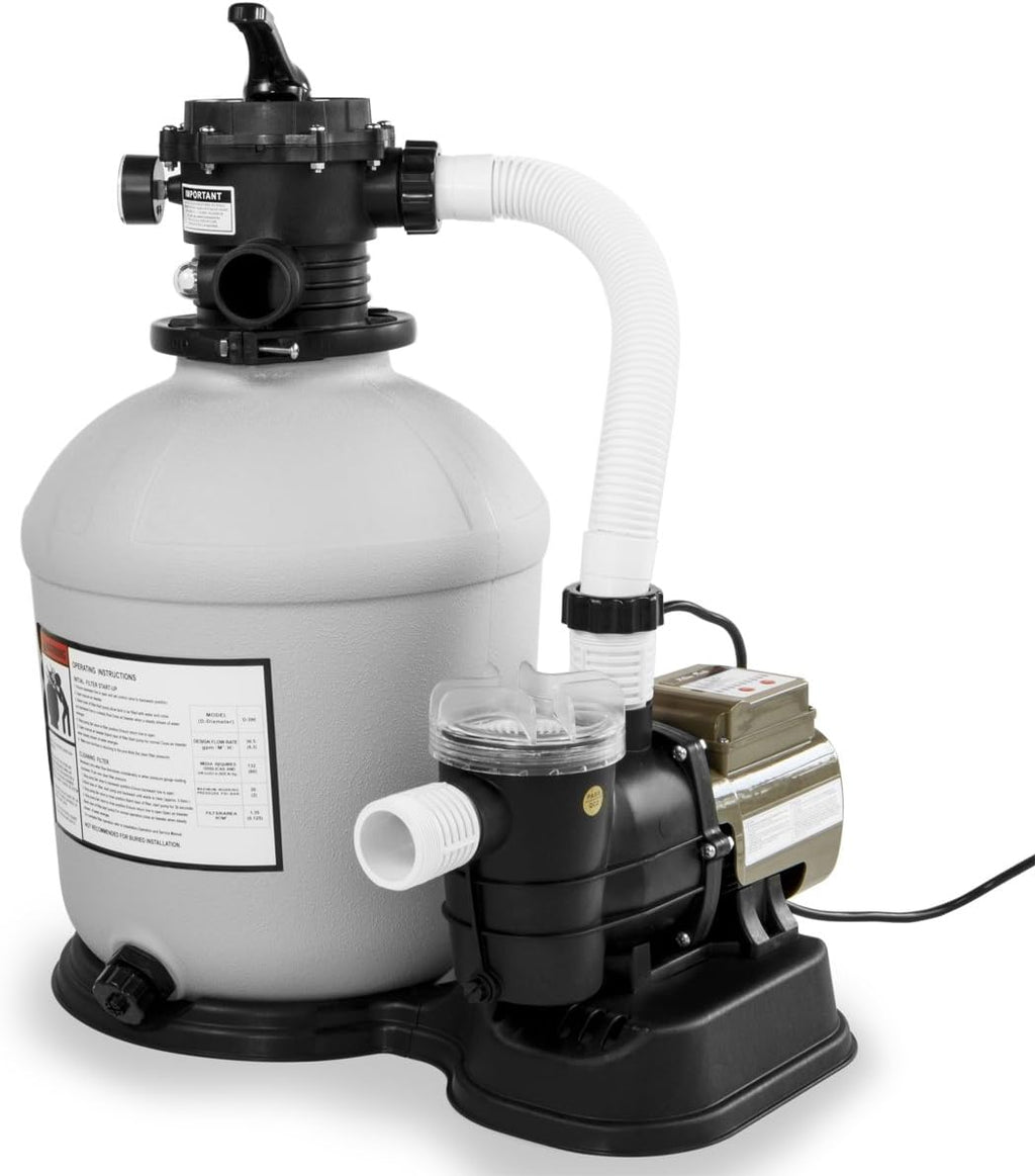 16" Sand Filter 3/4 HP Pool Pump with Timer Above Ground Pool Set K776