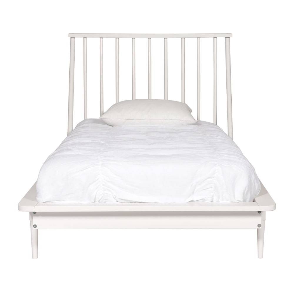 Twin Mid Century Solid Wood Spindle Bed O69373