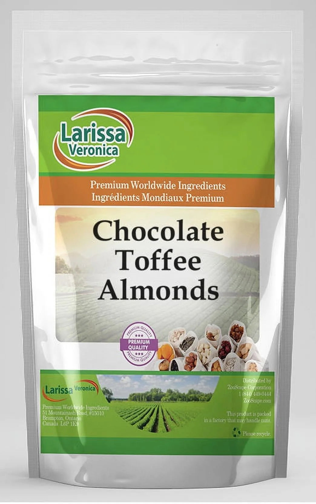 Chocolate Toffee Almonds 8 oz 3-Pack A433