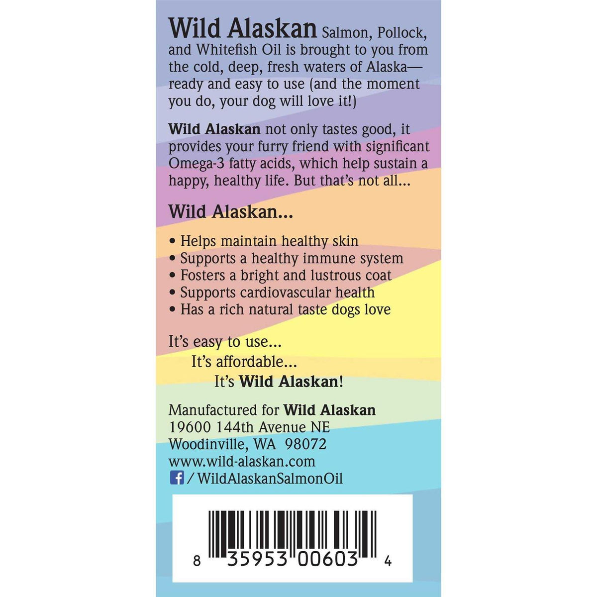 Wild Alaskan Salmon Oil Based Omega 3 Dog Food Supplement N446