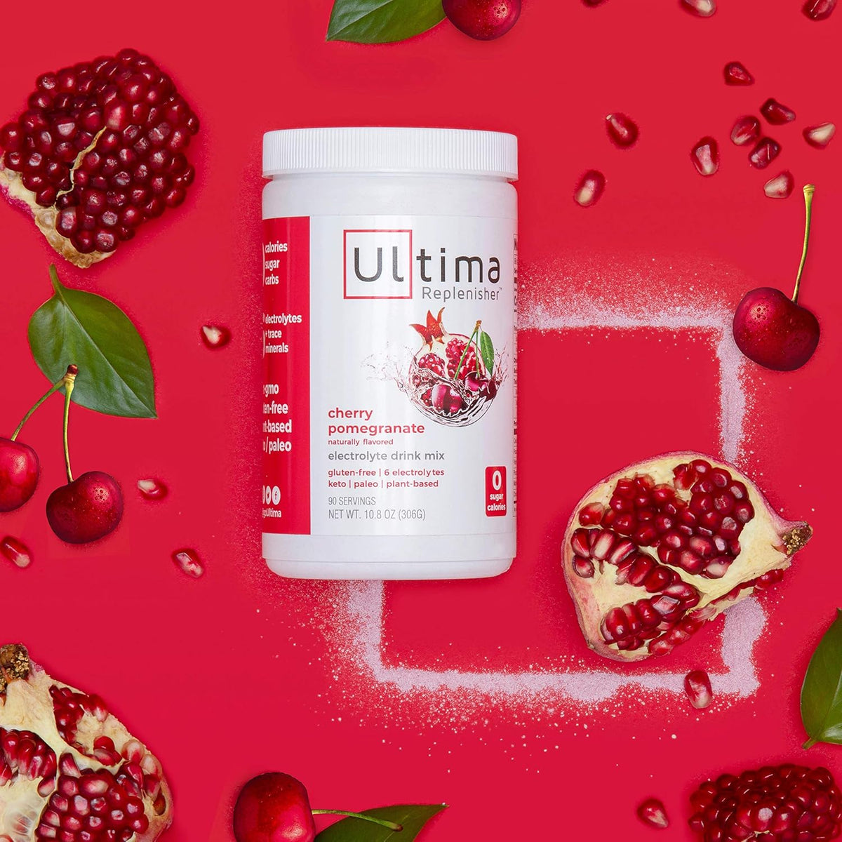 Cherry Pomegranate Sugar Free Electrolyte Drink Mix 90 Serving V267