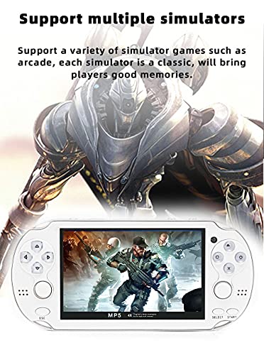 Handheld Game Console 4.3 inch Double Joystick 8GB 2200 Retro Game Portable Black E45234