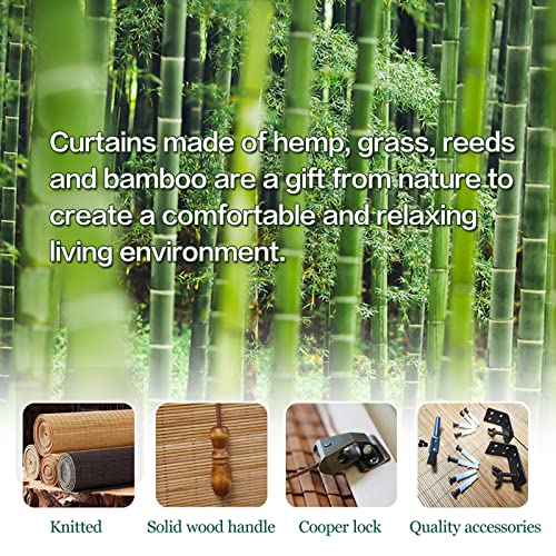 Cordless Bamboo Roman Shades with Valance J190