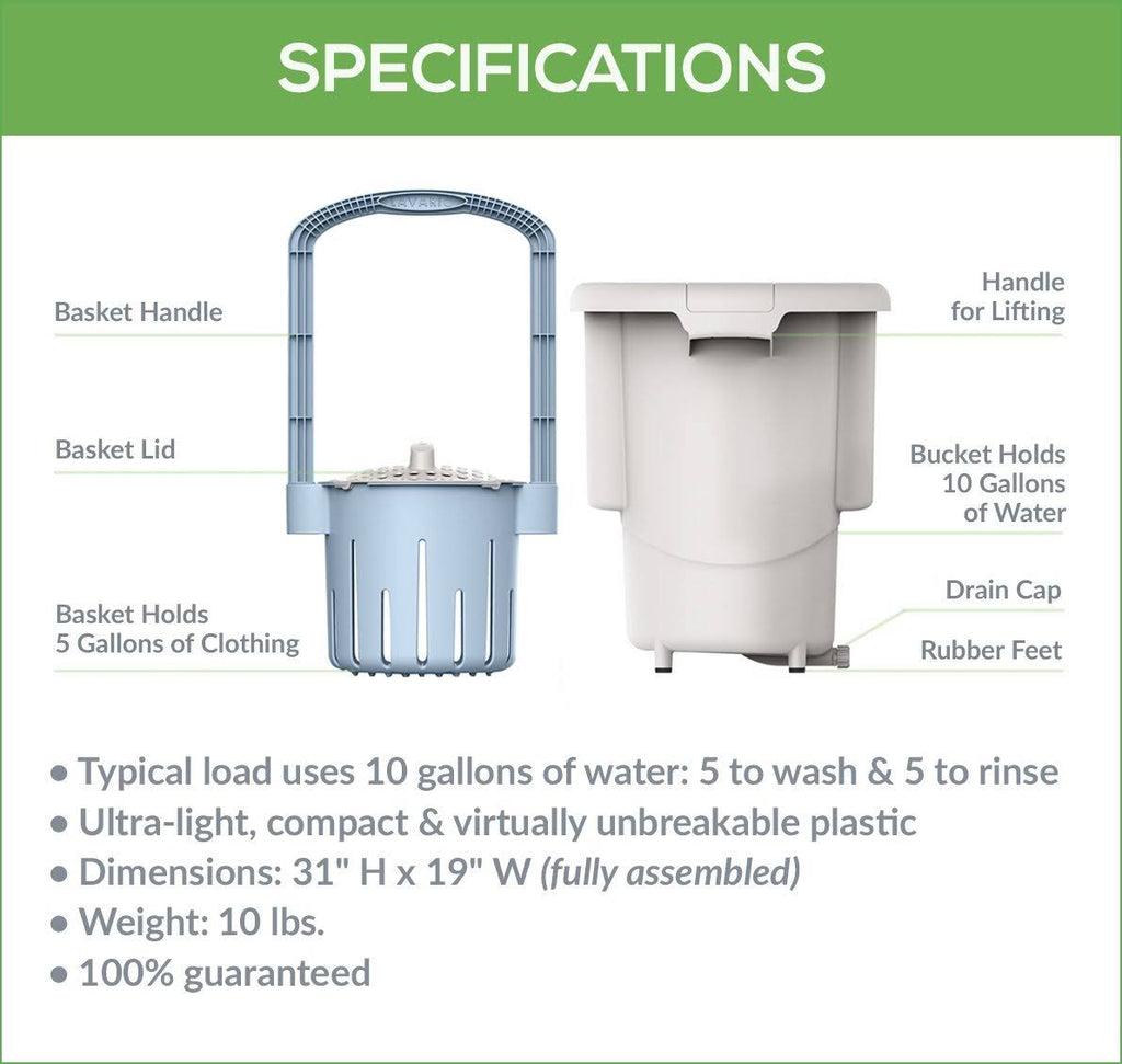 Portable Manual Non-Electric Washing Machine N2201