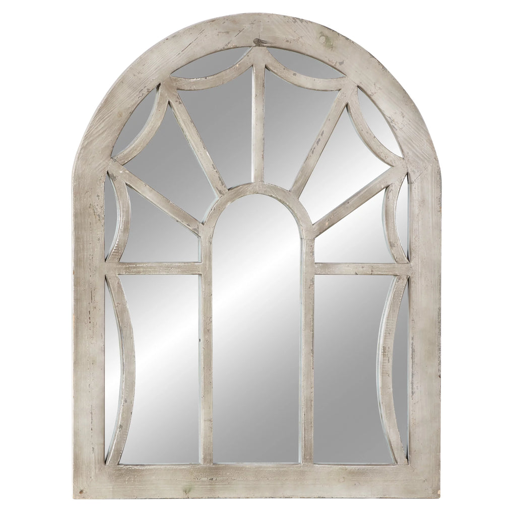 36" x 44" Cream Arched Top Wall Mirror P35791