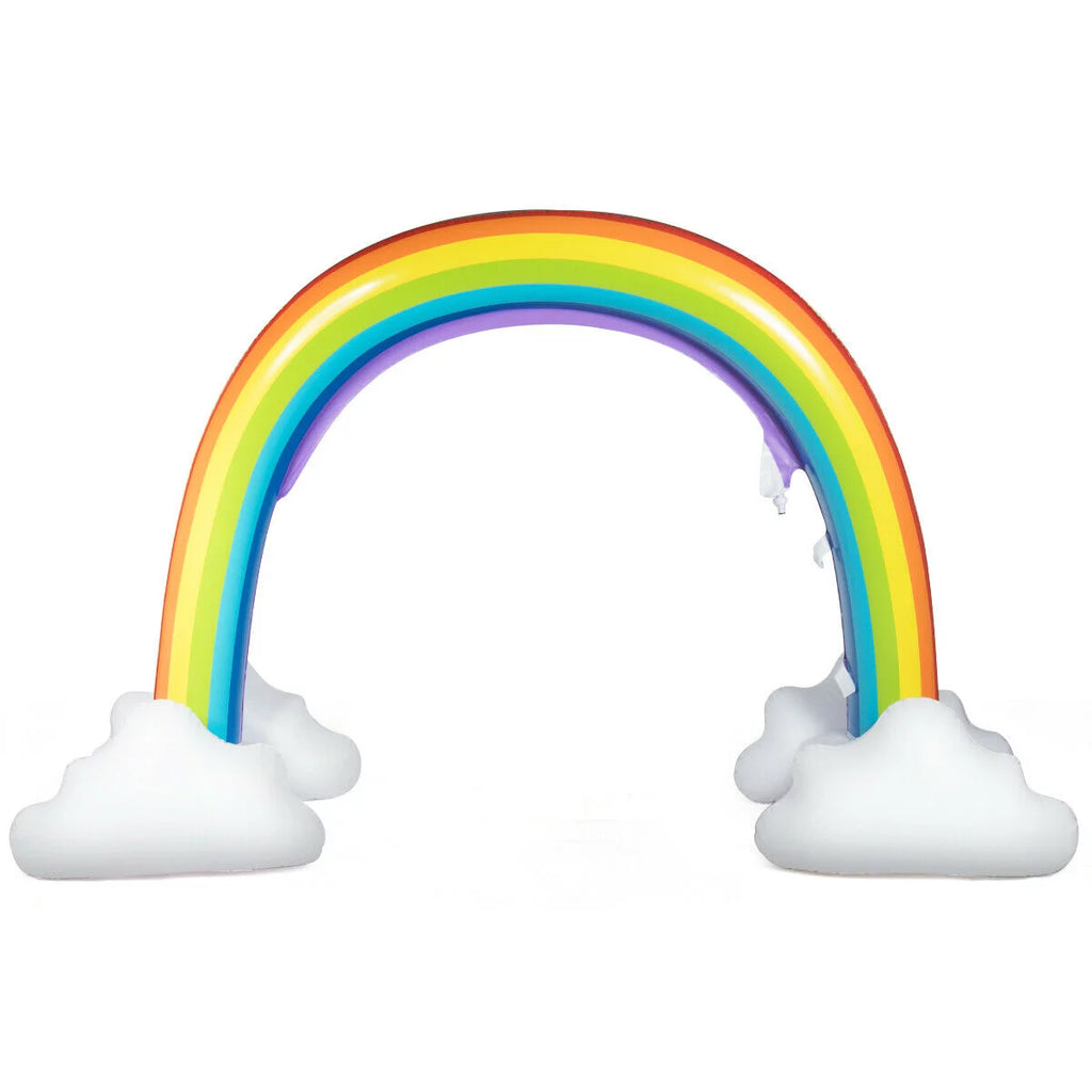 Inflatable Rainbow Sprinkler Toy 7.5 Feet Long PVC N7531